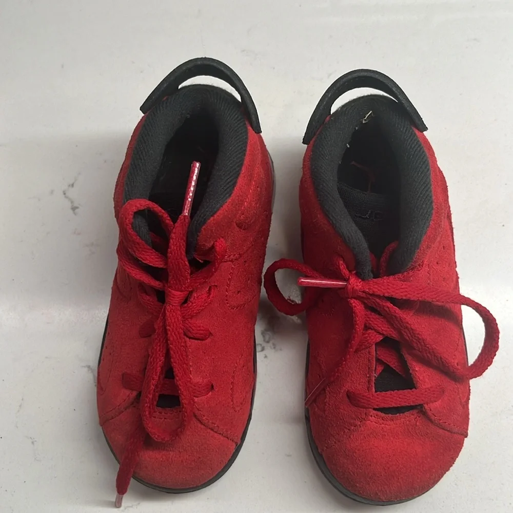 Nike Air Jordan 6 Retro Toro Toddler‎ Size 8C Athletic Shoes Sneakers DV3605-600